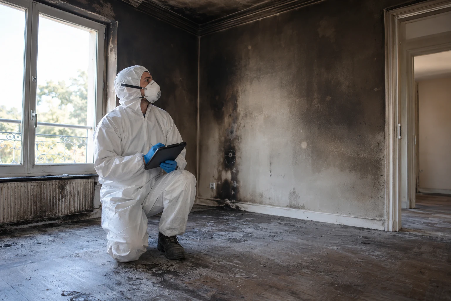 Illustration générée du service Après incendie